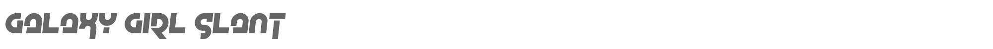 Sample characters Galaxy Girl Font